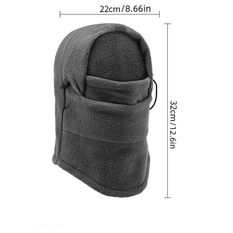 New Fashion Warm Cap Winter Men Women Hat Waterproof Thermal Polar Fleece Balaclava Hat Hooded Neck Warmer Hiking Cycling Cap