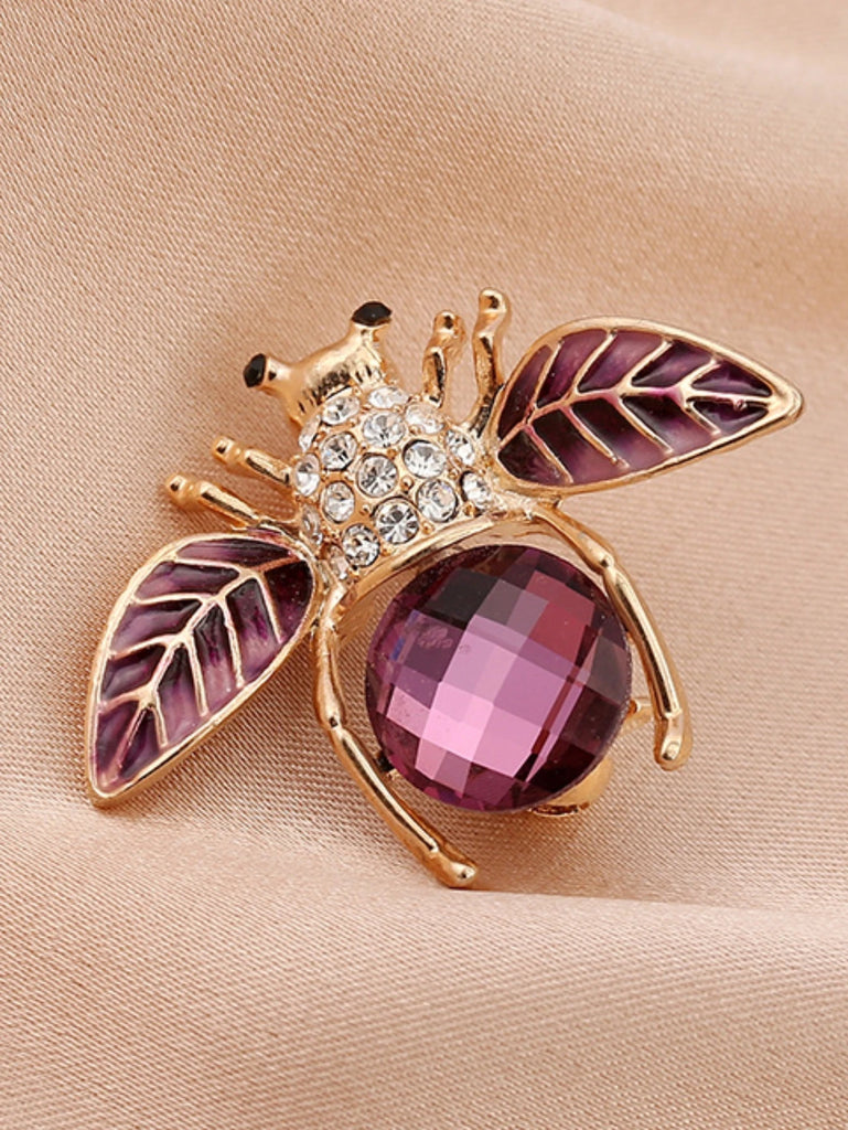 1PC Women's Fashion Trend Personalized Imitation Pearl Bee Brooch Pin Jewelry Suitable for Outdoor Dating, Party, Festival Gifts