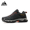 HIKEUP High Quality Leather Hiking Shoes Durable Outdoor Sport Men Trekking Leather Shoes Lace-Up Climbing Hunting Sneakers