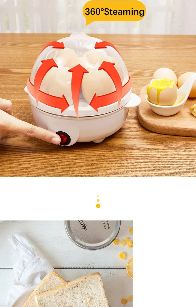 Multifunction Electric Egg Cooker Double Layers Egg Boiler Corn Milk Rapid Breakfast Cooking Egg Steamer Appliances Kitchen - Al