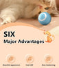 Cat Interactive Ball Smart Cat Toys for Pet Indoor Automatic Rolling Ball Electronic Interactive Cat Toy Cat Game Accessories