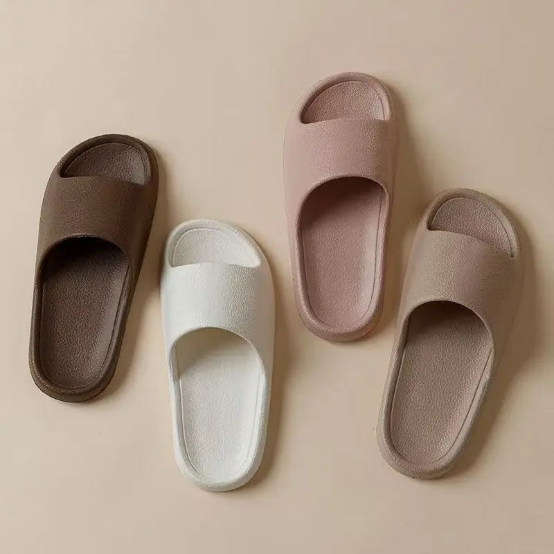 EVA Men Sandals Flip Flops Man Slippers Solid Color Simple Non-slip Soft Sole Comfortable Shower Slippers Outdoorf Couple Shoes