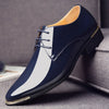 2024 New Men’s Patent Leather Shoes  British Style Men's Dress Shoes Lace Up Pointed Toe Wedding Business Party Social Shoe Male