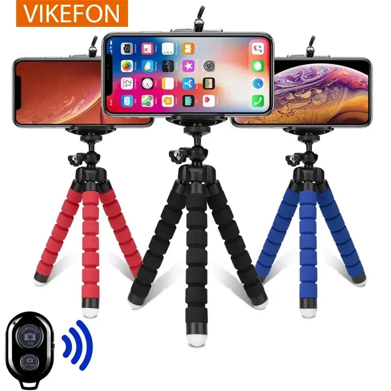 Octopus Phone Tripod Stand Desk Holder Can Be Bent Portable Multi-function Camera Outdoor Shooting Vlog Live SmartPhone Bracket