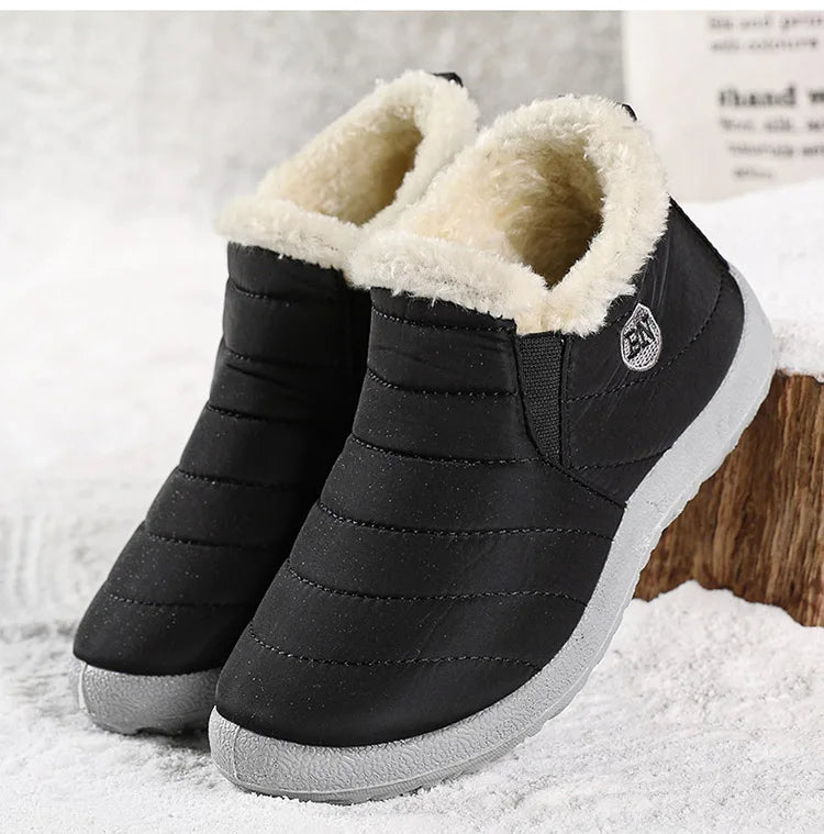 Warm Snow Men's Boots Soft Sneakers Winter Men's Fashion Men Shoes Unisex Ankle Boots Waterproof Men's Work Shoes Footwear