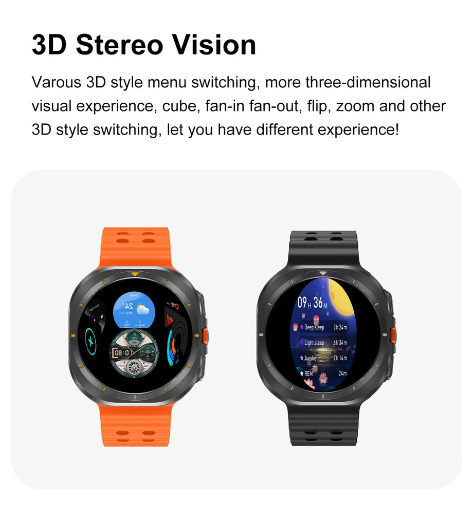 2025 New Smart Watch 32GB Memory Video NFC 1.5Inch AMOLED Screen Sport Fitness Tracker Smart Watch 2024 For Galaxy Watch 7 Ultra