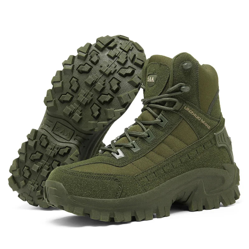 Men's Tactical Hiking Boots, Shock-absorbing Non-slip Desert Boot, Winter Outdoor Camping Trekking Shoes