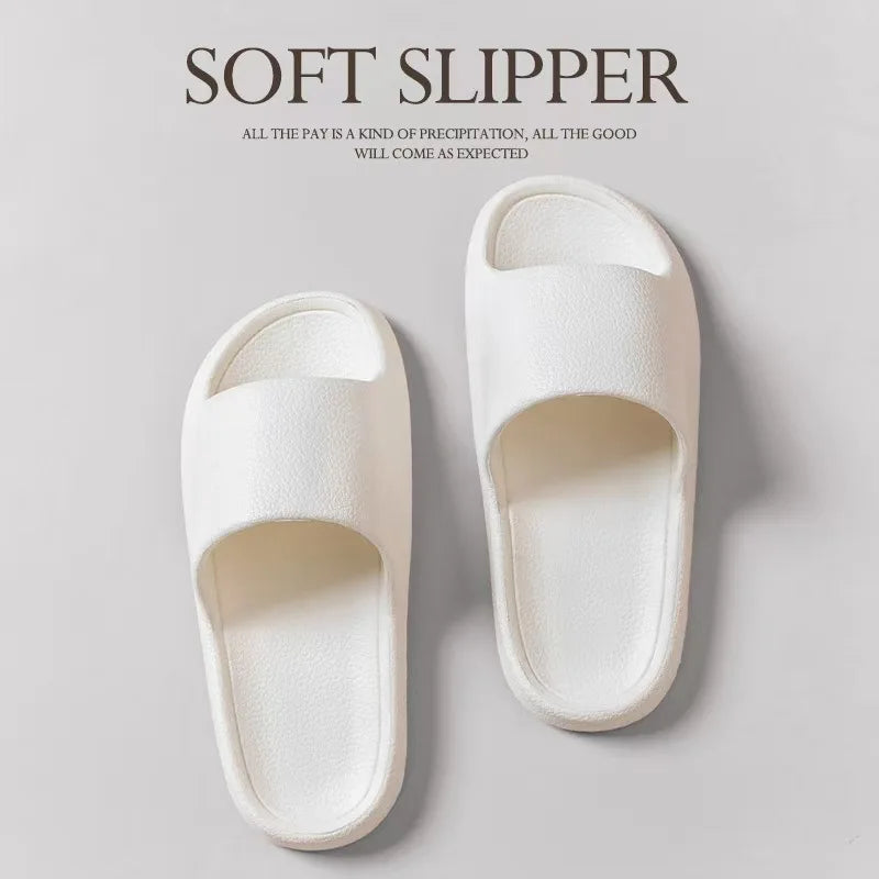 EVA Men Sandals Flip Flops Man Slippers Solid Color Simple Non-slip Soft Sole Comfortable Shower Slippers Outdoorf Couple Shoes