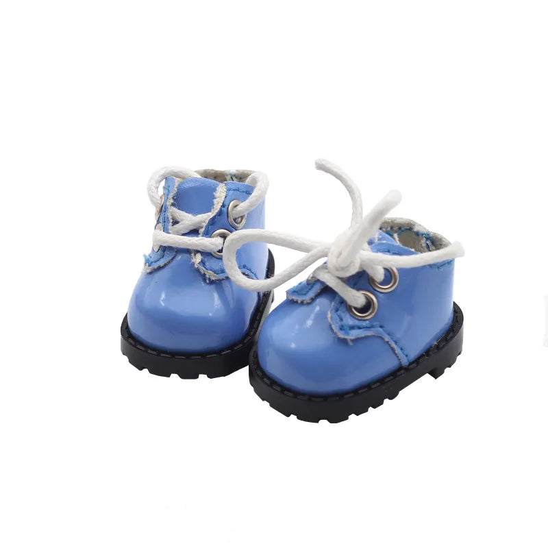 For LABUBU Leather Shoes Suitable for 17cm Cotton Dolls Shoes Boots Toys Casual Sports Shoes Dolls Accessories DIY Doll Toys