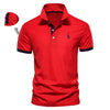 AIOPESON Embroidery 35% Cotton Polo Shirts for Men Casual Solid Color Slim Fit Mens Polos New Summer Fashion Brand Men Clothing