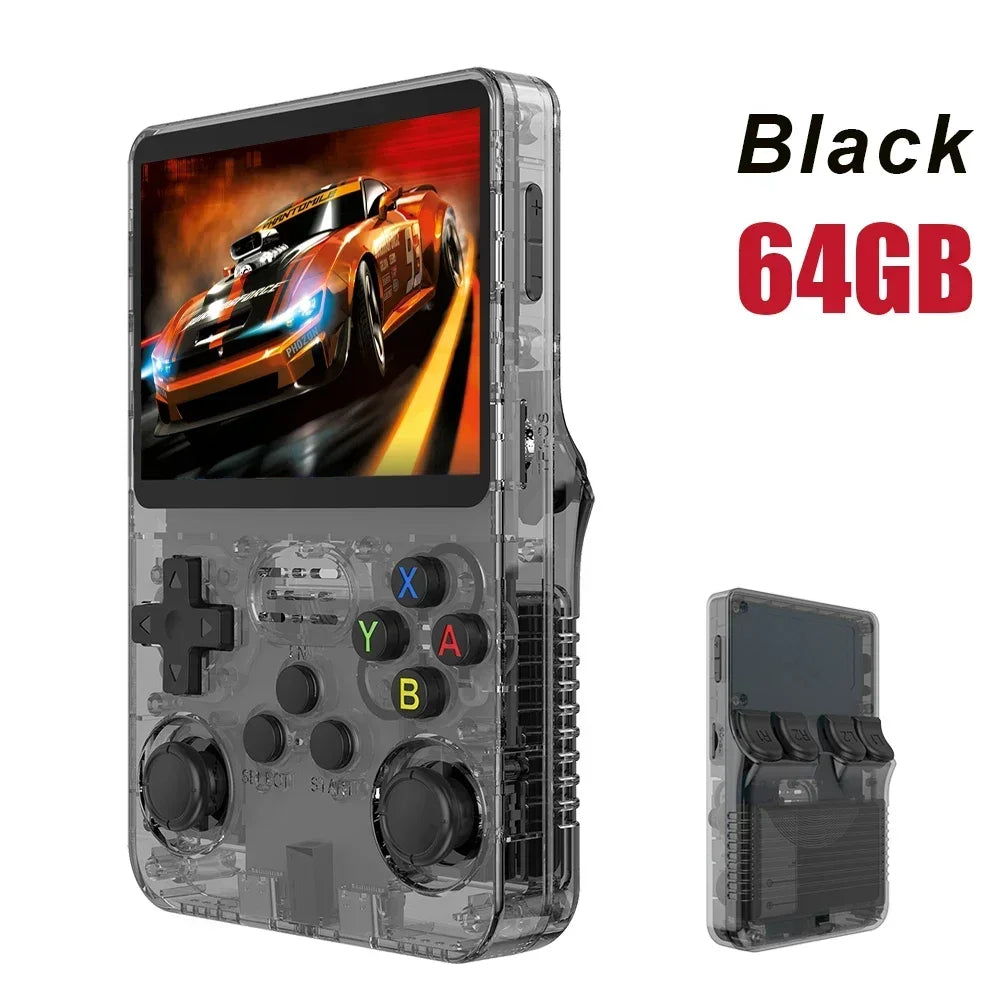 BOYHOM NEW R36S Retro Video Game Console Linux System 3.5 Inch IPS Screen Portable Pocket Player 64GB 128G Games best Kids gifts