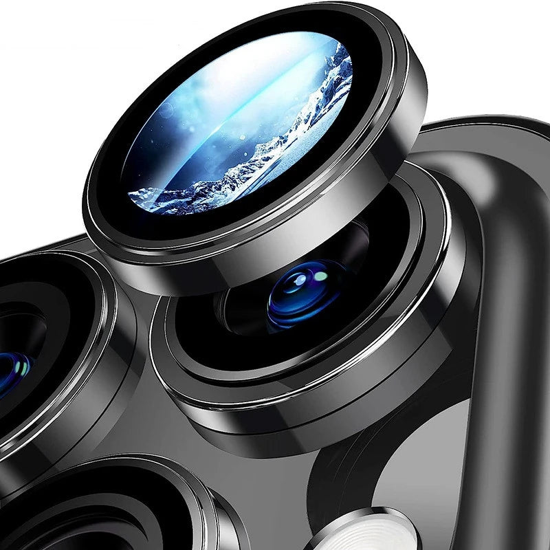 iPhone 15 16 Pro Max 14 Plus 13 Alloy Ring Lens Glass for iphone 15pro Back Lens Cap