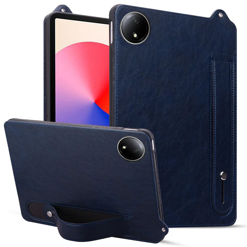 For Redmi Pad SE 8.7 Case PU Leather Soft TPU Stand Handheld Tablet Funda For Redmi Pad SE 8.7 inch 4G 2024 Case Cover Coque