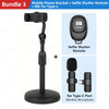 Multifunctional Mobile Phone Bracket Live Broadcast Stand Adjustable Height Telescopic Portable Callphone Holder for Smartphone