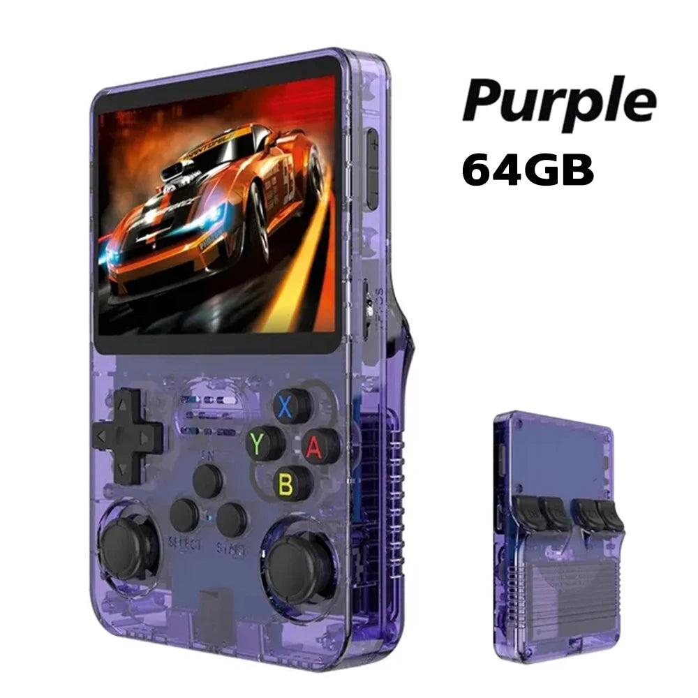 R36S Retro Handheld Video Game IPS Screen Mini Portable Handheld Video Player 64GB 15000 Games