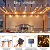 LED Solar String Lights Outdoor 60 Leds Waterproof Crystal Globe Lights with 8 Modes Garden Light for Patio Party Tree Decor