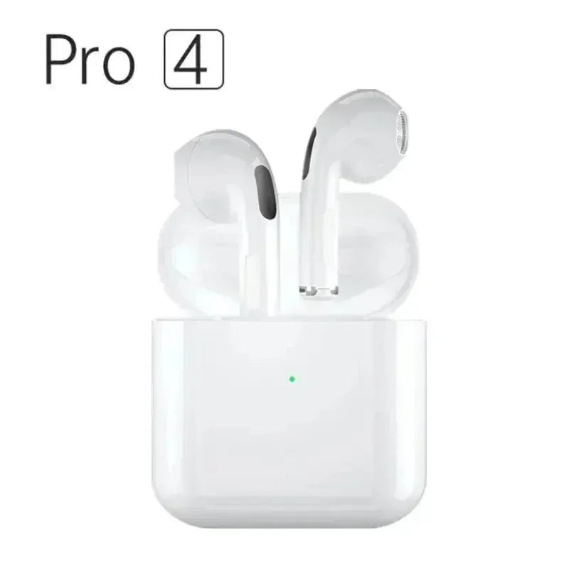 Pro 4 TWS Wireless Headphones Earphone Bluetooth Compatible 5.0 Waterproof Headset with Mic for Xiaomi iPhone Bluetooth Earbuds