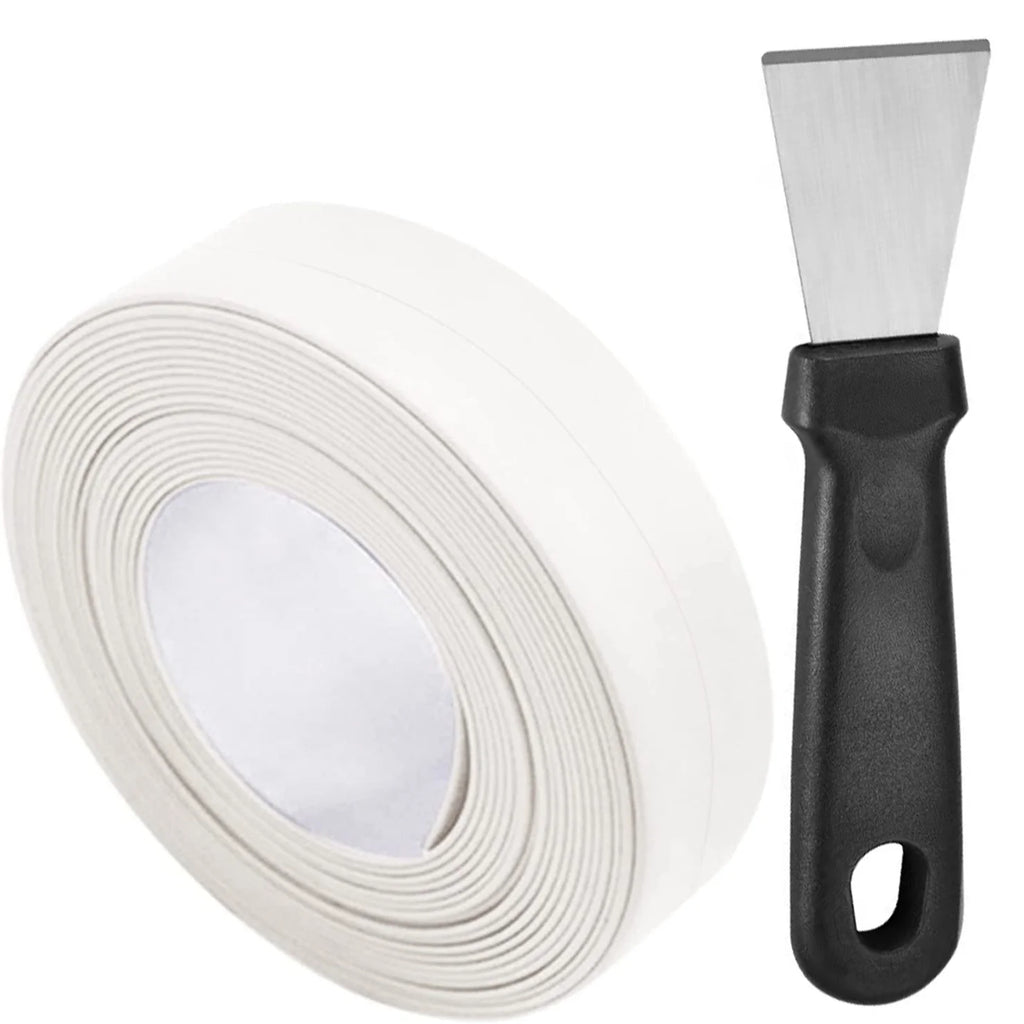 Caulk Tape Waterproof Self Adhesive, Bathtub Caulk Strip Sealant Tape Sealing Strip for Kitchen Countertop