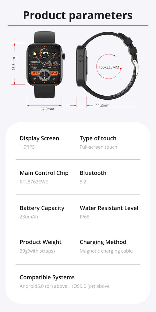 COLMI P71 Voice Calling Smartwatch Men Health Monitoring IP68 Waterproof Smart Notifications Voice Assistant Smart Watch Women