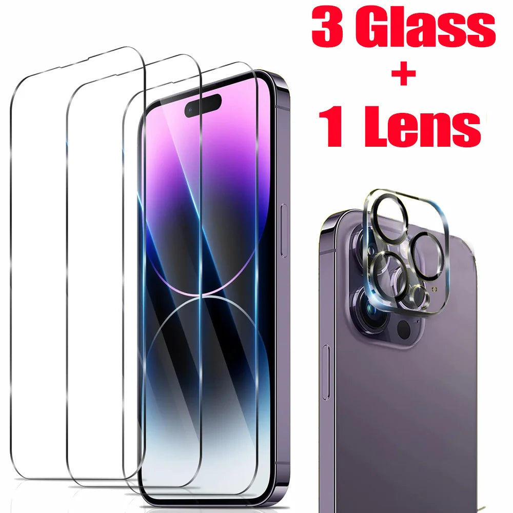 iPhone 16 15 14 13 12 11 Pro Max Tempered Glass iPhone15 Pro Camera Lens