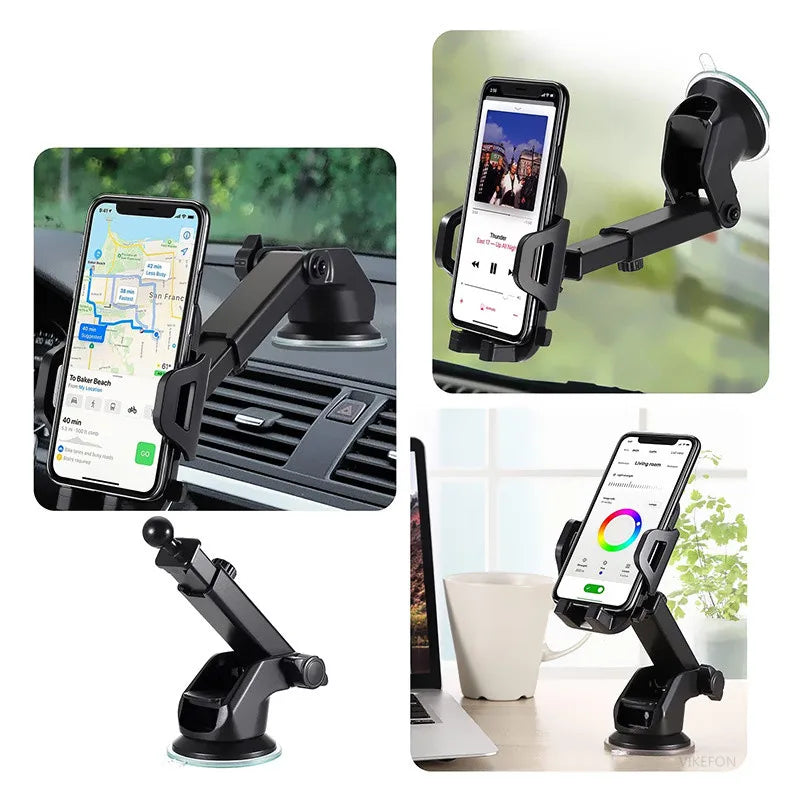 NEW Universal Sucker Car Phone Holder 360° Windshield Car Dashboard Mobile Cell Support Bracket for Smartphones