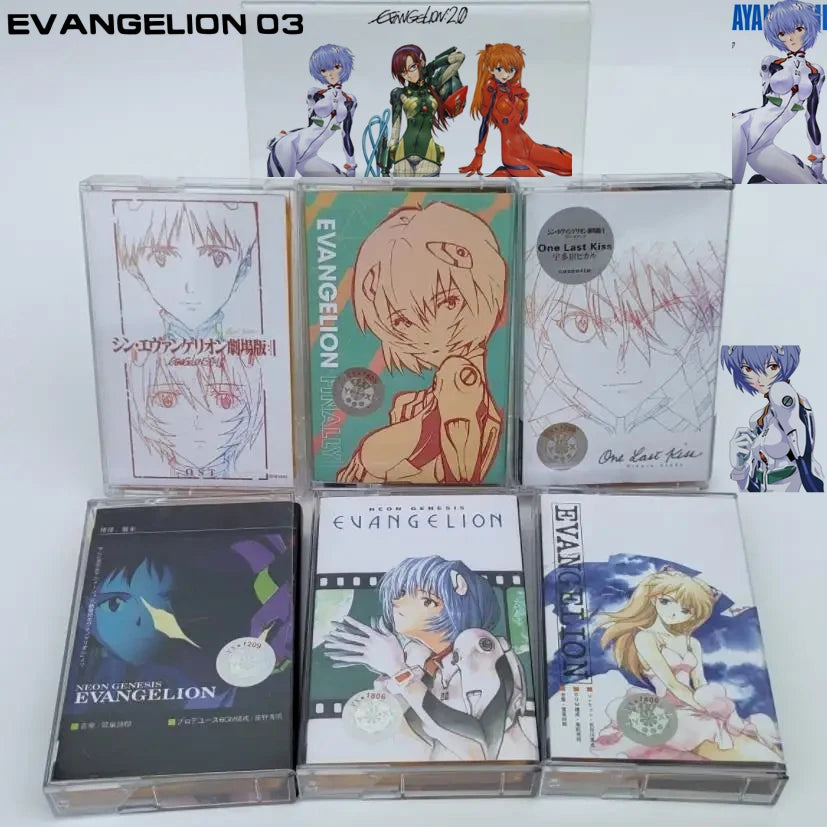 EVA Anime NEON GENESIS EVANGELION Asuka Langley Soryu Music Tape Utada One Last Kiss Cosplay Soundtracks Box Walkman Cassettes