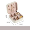 Portable Mini Jewelry Storage Box Travel Organizer Jewelry Case Leather Storage Earrings Necklace Ring Jewelry Organizer Display