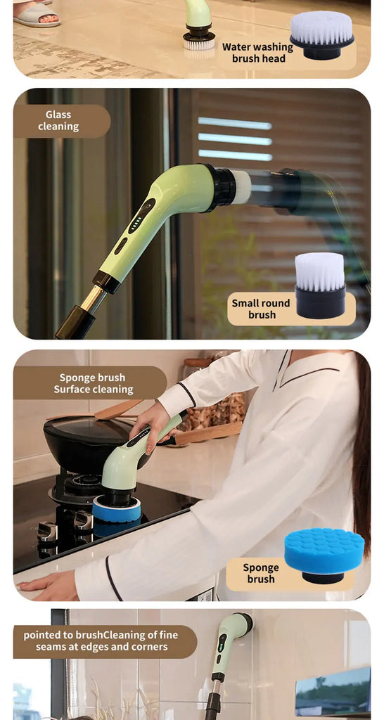 Electric Spin Cleaning Scrubber Electric Cleaning Tools Parlour Kitchen Bathroom Cleaning Gadgets