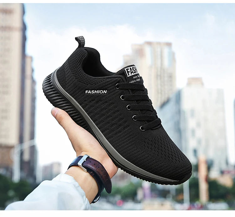 Men Running Walking Knit Shoes Fashion Casual Men Sneakers Breathable Sport Athletic Gym Lightweight Running Shoes