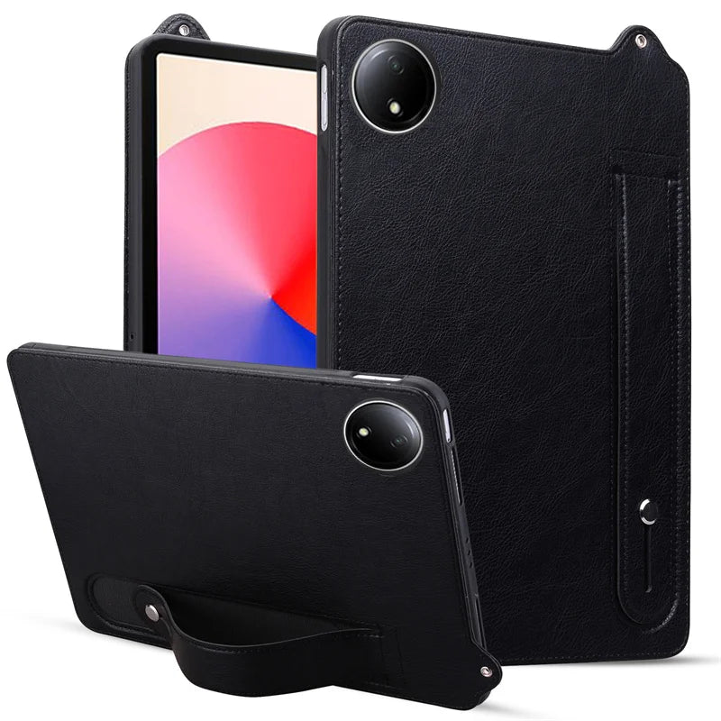 For Redmi Pad SE 8.7 Case PU Leather Soft TPU Stand Handheld Tablet Funda For Redmi Pad SE 8.7 inch 4G 2024 Case Cover Coque