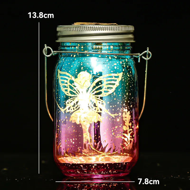 Solar Mason Jar Light Solar Lantern Fairy Lights Waterproof IP65 Hanging Standing Solar Lamp Garden Ornament For Patio Lawn