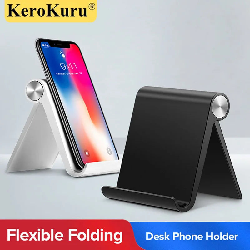 Phone Holder Stand Mobile Smartphone Support Tablet Stand for iPhone Desk Cell Phone Holder Stand Portable Mobile Holder Mount