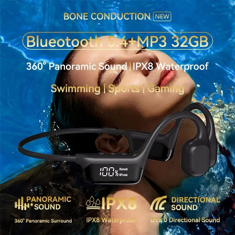 IPX8 Swimming Bluetooth Headphone with 32GB MP3 Sport Earbud