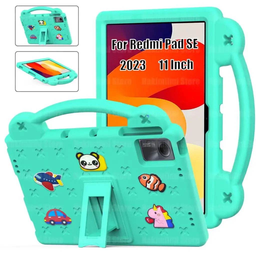 Kids Safe EVA Bear Case For Xiaomi Redmi Pad SE 11 Inch 2023 Handheld Shockproof Tablet  Cover For Redmi Pad SE 11" 2023 #R