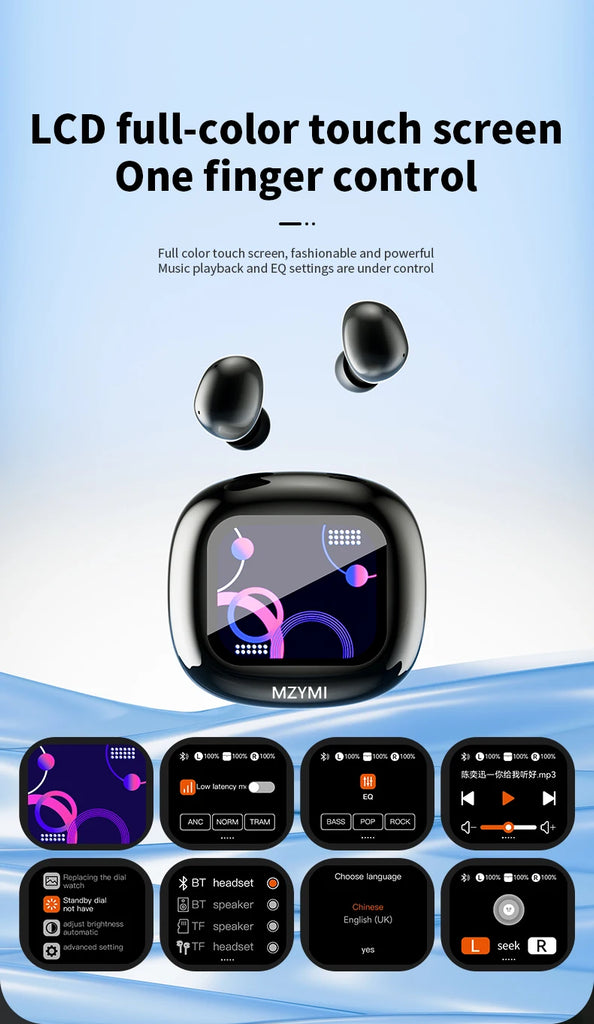 ANC Waterproof Game Headphone In-Ear Earphone With Mic